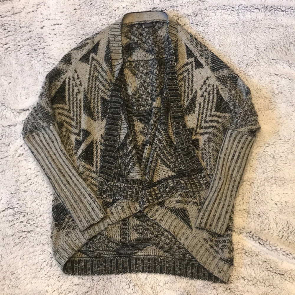 Sparkle & Fade Open Drape Front Dolman Cardigan